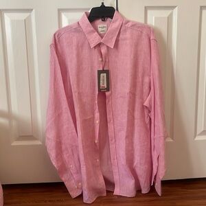 NWT Murano pink linen shirt size XL